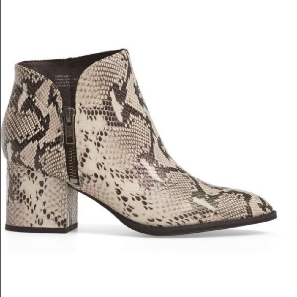 Seychelles Snakeskin Python Boots Booties - image 7